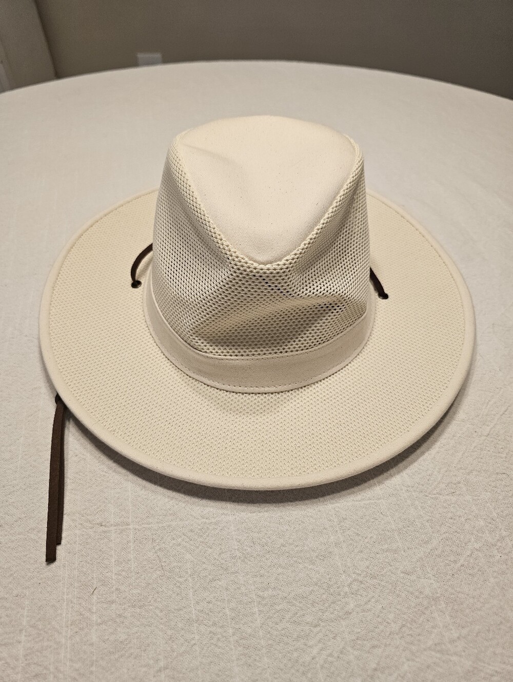 Henschel Hats Mesh Vented Cotton Hat Size Large Fishing Safari Cream Packable
